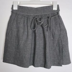 Wilfred Aritzia Wrap Skirt Womens Small Gray Tie Waist Solid Pockets Party